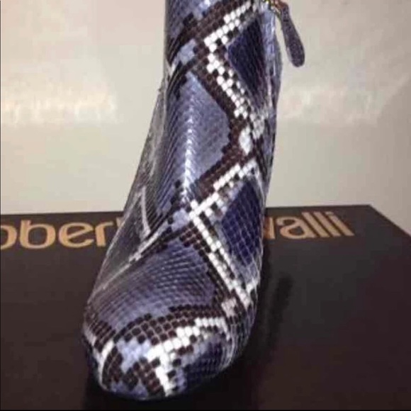 Roberto Cavalli Python leather ankle boots - Picture 4 of 4